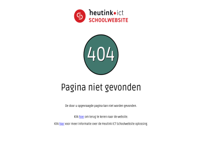 404 gevond heutink ict informatie ker klik opgevraagd oploss pagina schoolwebsit terug websit