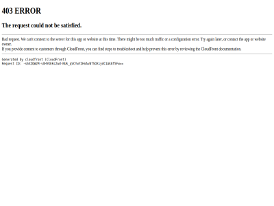 403 and be by can cloudfront content could customer documentation error find generated help id if not nuk prevent provid qvcywyzhnavnfsoxiydc1ak8f5fw request review s6xzqw2m s6xzqw2m-vxhykekczwd-nuk satisfied step the this through to troubleshot vxhykekczwd you