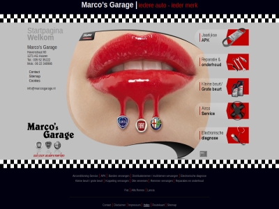 035 06 1271 22 340986 35222 52 60 ag age airco aircondition airconditioning-servic alfa apk auto band beurt contact cookies cos diagnos disclaimer distributieriem electronisch fiat fo gar garag grot havenstrat huiz ieder impressum index klein koppel l lancia mar marco marcos merk mob multiriem nl olie onderhoud remm reparaties romeo routekaart s servic sitemap startpagina tel typ vervang ververs voertuig welkom