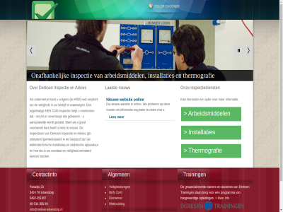 -351857 -534 0492 06 23 3140 365 5424 89 aansprak advies algemen apparatur arbeidsmiddel arbo arbo-wet bedrijf bent beter borg by chooser color contactinfo del derks designed disclaimer docent elektrisch elektrotechnisch elsendorp gebeur gecertificeerd geinteresseerd gespecialiseerd gesteld goed helpt hieronder hoeft hoogwaard info@derksenelsendorp.nl informatie inspecteur inspectie inspectiedienst installaties kies laatst les login manier member mocht nen nieuw onafhank ondernemer onlin onverhoopt onz opleid optie paradijs powered prober programma regelmat rocketthem stan stipel thermografie tn toestand trainer training uitsluit veilig veiligheidsregel verbeterd verplicht volgen voorbereid voordel voorkom vrez waarborg we webbuild websit wet