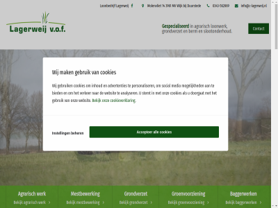 -562069 0343 14 1966 1994 2001 2015 2020 3961 7 accepter adres advertenties agrarisch all analyser baggerwerk bedrijf beher bekijk berm beschik bestan beteken bied blijf c c-lagerweij.nl contact cookies cookieverklar designpro.nl dienst doorgat dur duursted e e-mail eenmanszak erkend formulier gebruik gecertificeerd gegeven gespecialiseerd geword groenvoorzien grondbewerk grondverzet hom hoogt impressie info info@c-lagerweij.nl inhoud instell iso9001 januari laatst lagerweij leerbedrijf les loonbedrijf loonwerk machines mail mak media mestaanwend mestbewerk mesttransport mogelijk molenvliet mv navigatie nederland nen nen-en-iso9001 nieuw o.a onderstaand ontdek onz opgericht personaliser privacyverklar recht sbb sind slootonderhoud social sr stemt tel v.o.f vacatures vca verker verschill via voederwinn vof volgend voorbehoud vul we websit werk werkzam wij wijk z-im.nl