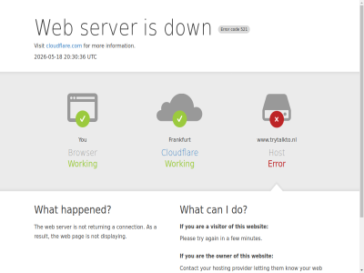 -05 -18 20 2026 30 36 521 9fdd9ee65d3bd394 a additional again are as browser by can click cloudflar cloudflare.com cod connection contact display do down error few for frankfurt happened host hosting i id if information ip know letting minutes mor not owner pag performanc pleas provider ray respond result return reveal security server the them this to troubleshot try trytalkto.nl utc visit visitor web websit what working www.trytalkto.nl you your