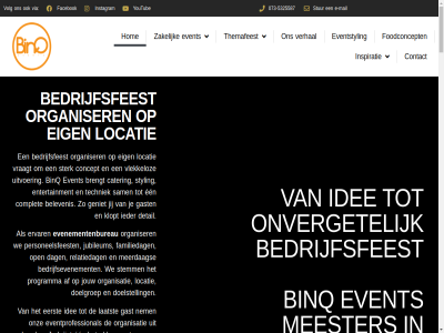 -5325587 073 5383ka 56 aandacht aanspreekpunt activaties advies adviser af afbouw afgestemd algemen all bedrijf bedrijfsevenement bedrijfsfeest bedrijfsfestival begeleid begint belev belevenis bell benieuwd bent bereik besprek beteken betrok beurz bewaakt bijdraagt binq blijft brengt briefing budget campagn cater combiner communicatiedoel complet concept conceptontwikkel contact creatief creatiev creeer daarna dag denk detail direct doel doelgroep doelstell draaiboek duidelijk e e-mail echt een eerst eig entertainment ervar essentieel evaluatie even evenement evenementenbureau event eventmarket eventprofessional eventstyl facebok familiedag feest foodconcept gast geniet gev gewon gezin ging groei grot hand handig hang hel helder herinnerd herken hom houdt idee ieder inhoud inspiratie instagram intak interactie intiem inzet jij jouw jubileum jubileumfeest kennismak keuzes kick kick-off klant klar klopt koksteg komt kort krijgt kun laatst lang langer lat lev leverancier lijn link locatie logistiek loss maakt maatwerk mail mak marketingdoelstell mat medewerker mee meerdag meester mens merk merkactivatie merkactivaties merkidentiteit mijlpal mogelijk moment nederland nem off omwon ontdek ontspann ontstat ontvang ontvangst ontwikkelt ontzorgd onverget onverwacht onz oog opbouw open organisatie organisaties organiseert organiser partner passend past perfect person personeelsfeest planning postadres precies privacy proces productie productlancer professionel programma projectteam realistisch regel relatie relatie-evenement relatiedag relaties sam sfer situaties soepel stemm sterk stimuleert strategisch stur styling tastbar techniek themafeest tijden toe trekt typ uitgevoerd uitvoer verbind verbindt verhal verkenn verloopt verrass verstur vertal vertel vervolgen verzorg via vier vinkel vlekkeloz volg volled vooraf voorbereid voorstel voorwaard vraagt vrag vrijblijv war we welk wens wet wij wilt workshop youtub zakelijk zodat