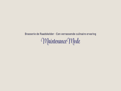brasserie culinair ervar maintenanc mod raadskelder verrass