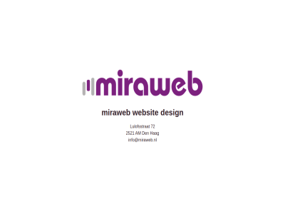 2521 72 am den design hag info@miraweb.nl lulofsstrat miraweb websit