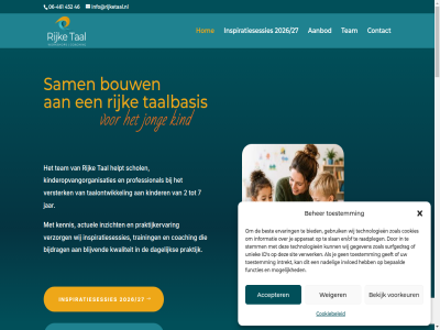 +31 -461 0 06 1 2 2025 2026/27 3 4 427 452 46 461 5 547 58 6 7 aanbod aanvull accepter achter actuel algemen all apparat beher bekijk bepaald bericht best betekenisvol bied bijdrag blijvend boek bouw by coaching contact cookiebeleid cookies copyright dagelijk direct duurzam e e-mail elk en/of ervar expertisecentrum functies gebruik geeft gegeven grag helpt hieronder hom hor id iederen info@rijketaal.nl informatie inspiratiesessies intrekt invloed inzicht jar jij jong jullie kennis kennismak kerndoel kind kinder kinderopvangorganisaties klachtenreglement klant krijg kwaliteit lat leerling leesonderwijs mail mariek mirjam mogelijk nadel nem onz powered praktijk praktijkervar professional raadpleg review rijk s sam schol sit slan sluit stemm surfgedrag t/m taalaanbod taalbasis taalonderwijs taalontwikkel tal team technologieen tevred toestemm training uniek versterk verstur vertell verwerk verzorg visie voorkeur voorwaard waardevoll we weiger wet wij workshop zoal