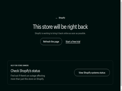 a affect an as back be bring check find for free help if it just mor on onlin out outag owner pag possibl refresh right s shopify son start status stor system than the ther this to trial unavailabl view will working