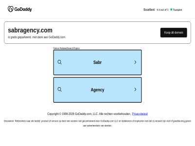 -2026 1999 adverteerder agency all bedrijf beteken copyright dank derd disclaimer domein elk gecontroleerd geparkeerd gev godaddy.com goedkeur gratis implicer kop llc privacybeleid product recht referenties relatedsearchtopic sabr sabragency.com servic sit verwant voorbehoud yahoo yahoo-relatedsearchtopic