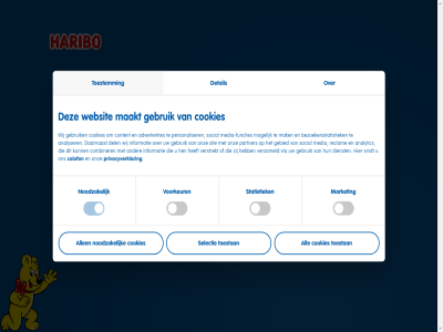1 13 3 advertenties all allen analyser analytic bezoekersstatistiek colofon combiner consent content cookies daarnaast del detail dienst functies gebied gebruik haribo hen informatie jar maakt mak market media media-functies mogelijk nee noodzak onz ouder partner personaliser privacyverklar reclam selectie selection sit social statistiek toestan toestemm verstrekt verzameld via vindt voorkeur websit wij