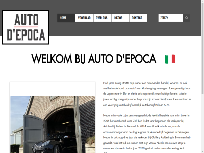 +31 04 1/86 1e 2005 2014 2020 30 54 6 76 98 aalder aangebod aanton af alfa aller apk apk-keurmeester auto autoband autobedrijf automobiel automobil autotechniek ban begonn belangrijk bemmel bereikt best bijzonder branch broer brumm bulter contact d deal diploma drie dur e e-mail echt eigenschapp eind elst epoca ervar ervor europa factor fiat gallery gan gekocht gert gert-jan gerust gespecialiseerd gestart gevestigd gewerkt ging giulietta goed grot handel hegeman hel hetgen historie hog hom hoogst huidig hulp info@autodepoca.nl inkop inspectie italiaan italiana jan jar jarenlang juist kennis keurmeester kilometerstand klant kop kreg kwaliteit l laagst lag lancia leeftijd liefhebber liefhebberij locatie logtsestrat mail mak maserati medio meest merk monteur mooist nadat najar nam namelijk natur nederland nem net nicol nieuw nijmeg nou occasionmanager onderhoud ondernem ontstan ontstond onz papier passie pensioengerechtigd perfectie polman precies prijsverhog pur rijklar romeo s sab sam schad secur servic showrom slag sluit snel speur stap start sted strev tachtig tel tijd uitermat vader vak veelzijd verkop verkoper verled verruild verzorg vind volled volvo voorliefd voorrad vrouw waarna war we welkom wet wij youngtimer zer zestig zien zn zon zorg