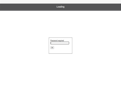 controller heatpump loading ok password required