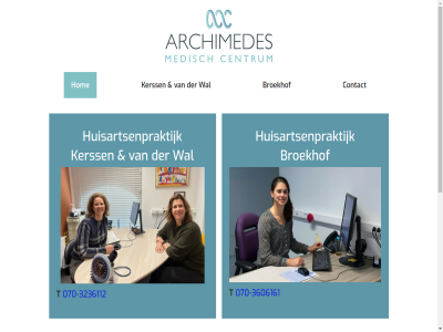 -3236112 -3606161 070 2023 apothek archimedes broekhof centrum contact dietist fysio hom huisartsenpraktijk kerss laboratorium medisch osteopathie t wal