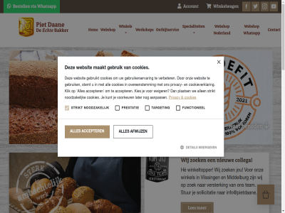 0118 10 3 413460 431087 4387 50 aanbied aanpass aanwez accepter account af afgebak afhal afwijz algemen all allen bakker bakkerij beleid bened beschik bestel bestell bezorg bolus brunchbox collega contact cookie cookies cookieverklar copyright dag dagelijk dan detail e e-mail echt eig facebok fax fazantenhof functionel gebruik gebruikerservar gebruikt geleg hal he hel hogendorpweg hom industrieterrein info info@pietdaane.nl ingericht jar jezelf jou kies klik kunt later les lever logistiekweg maakt mail mak makkelijk middelburg mijlpal modern mogelijk nederland nieuw noodzak ontbijtservic ontspann onz oven overeenstemm pagina pas piet pietdaane.nl pietdan pk plaats prestatie privacy produkt recht s sfeervol sollicitatie specialiteit stemt strikt stur target team tel tuss ver verbeter verdeeld versterk via vind vlissing voorbehoud voorkeur voorwaard voorzien vrijburg walstrat war we webshop websit weergev weiger wel whatsapp wij winkel winkelmandj winkeltopper winkelwag workshop youtub zeeuw zoek