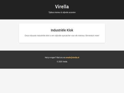 2025 accent binnenkort elk emails@virella.nl eyecatcher industriel interieur klok mail onz robuust stijlvoll tijdlos via virella vrag