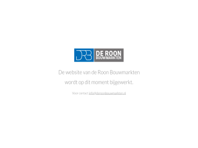 bijgewerkt bouwmarkt contact info@deroonbouwmarkten.nl moment ron websit