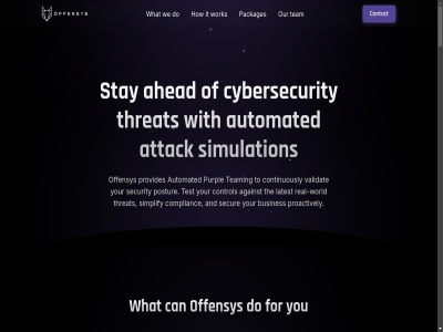 2025 a ability acces actionabl adaptiv advanced adversarial adversaries adversary against ahead all alongsid an and any anywher applying approach as ask attack attacker audit automated befor blue bridg built busines can capabilities cas check clear cloud co co-founder collaboration complet complianc condition contact continuous continuously control cor cot creat curated custom cyber cybersecurity decad defen defenses demo dep dependency deployment detected detection develop do driv early effectivenes efficiency effort email empower emulates emulation endpoint enthusiast evidenc evolv execut executes execution exist experienc experienced expert expert-curated exploit explor exposur faster features fill finding flex focus for form forward founder four full generat heavy helping how identify in-memory info@offensys.nl insight integration intelligenc intelligence-driv into issues it latest leader library limited lok loves manual mapping mas memory messag mimic mirror missed most nam no offensiv offensys offlin on on-premis onc ongoing operational optional or organization our out packages peopl plan platform playbok policy possibl postur premis prevented pric prioritized privacy privat proactively problem procedur procedures process product provid provides purpl question readines ready real real-world realistic red reduc regulatory remediation repeatabl report request reserved resilienc respond result right safely sander sas seamles secur security see setup shared siem simplify simulation soc solving son sophisticated specialized sso/saml standalon stay strength stronger submit support team teaming techniques test testing that the them threat threat-driv through to tol tradecraft under validat validation verhoev we what who will with without work workflow world x yearly you your