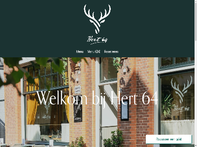 64 hert hert64 menu reserver tafel welkom