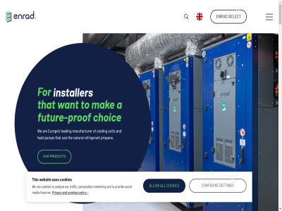 +46 0 10 297550 33 504 62 a all allow analyz and are borå choic configur cookies cooling eco eco-friendly enrad europ features for friendly futur future-prof heat info@enrad.se installer leading linkedin machines mak manufacturer market media natural our personaliz policy privacy product prof propan provid pump refrigerant s select setting social that the this to traffic unit use uses verkstadsgatan we websit