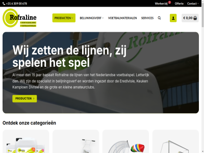 +31 0 00 108 12 13 15 202 2026 222 24/7 3 309 384 6 66 678 69 71 84 9 aanbied aanvrag absolut accessoires acties algemen all allen amateurclub assortiment ball bank behoort bekijk belijningstouw belijningsverf belijningswagen benieuwd benodigd bepaalt besteld biedt bijbehor breng btw ca categorieen club complet concentraatverf consumption contact contactinformatie continu copyright dankzij de diver divisie doel doelnet dug dug-out een elk en eredivisie exclusief format foto frank ga gemak gemeentes genoemd geschikt grot handleid haspel hierin hiermee hoekvlagg hog hulpmaterial ideal info info@rofraline.nl ingezet inhoud invoic jar kampioen kant kant-en-klar ker keuk kiez klant klar klass klein kleur kunt kwaliteit letter lever levert lijn low ltr markeerpluim markt mat material nagenoeg nederland netplaatjes nieuw o.a offert ondergrond onlin ontdek onz openingstijd out per prijs prijs-kwaliteit-klass prijz privacy product project realisatie referenties research rofralin ronald s services shop slag special specialist spel sportveldbelijn tegelijk thuis top topsport topverf traditionel trainingsmaterial transfer tuss uitgebreid veld verdient verf verplaats video voetbalbelijn voetbalclub voetbalmaterial voetbalspel voortdur voorwaard we werk wij zet zoal zoek