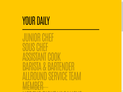allround assistant barista bartender chef cok daily junior klein let member not right s servic sous talk team the twelvetrain vacancy your