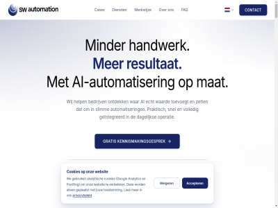 01 02 03 04 05 06 100 2026 30 38103126 60 8.000 97216976 aanpak aansluit accepter achteraf administratiev advies af afgestemd agent ai ai-agent ai-automatiser ai-community algemen all allen analys analytic analytisch app automation automatisch automatiser basis bedrijf bedrijfsautomatiser bedrijv beeld begeleid beginn benieuwd bent bepal beteken beter betrok bewez bijstur binn blijft blijkt blijv blog bouw bov breng cases community complex concret consistentie consultancy contact cookies cookievoorkeur creeer crm daarna dagelijk denk dienst direct doet doorontwikkel doorzet druk duidelijk dutch echt eerlijk eerst efficientie enig eruit faq fee feedback fixed focus formulier fout gan gat gebouwd gebruik gebruikt geintegreerd geplaatst gesprek goed googl gpt gratis haalbar handmat handwerk helder help impact implementatie info@swautomation.io ingevoerd inzicht jouw jullie kaart kans kenn kennis kennismak kennismakingsgesprek kies kijk klantaanvrag klantgegeven klar kom kost krijg kun kunt kvk lead led legal ler les linkedin luister mat mee meegroei meest minder minut mogelijk navigatie nem nodig onnod ontdek ontstan ontwikkel onz operatie opgeleid oplever oploss optimaliser overhoudt overnem pak plan plann posthog praktijk praktisch precies presteert prijs prioriteit privacybeleid process professional recht repetitiev resultat rust sam samenwerk scherp scop situatie skol slag slim slimm snel sneller social softwar soort sprek stap stapp start stat stemm sw tak tal team technisch terug terugker test tijd toe toepass toestemm toevoeg toevoegt tol traject tussendor tussentijd uitdag vast verbeter verder verkenn verlor verplicht verrass versterk vertrag vervolgen verwacht verwerk volgend volled vooraf voorbeeld voorbehoud voordat voorwaard waard waardevol war we web web-app websit weiger wel welk werk werkprocess werkt werkwijz wet wij youtub zet zien zodat zorg