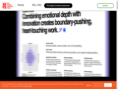 1 2 20 2024 2025 2026 3 4 5 6 8 9 a aa ability abl about academy accept acces acros action actionabl actually adapt addition addres after agree alignment all already amsterdam an and anonymous answer any appeal applicant approach april archetyp architect are aren around art as ask assessed assessment asset assign assist assistant assumption at availabl balanc balanced balances bas be beauchamp becomes begin behavioural believ below best better betwen big big-pictur bigger biggest blend blind bridg bring buck build building busines button by can candidat capacity capston carer certified challenges check check-in child clear collaboration colleagues com coming communication companies company complement complet completes complex composer connect connector contact conversation cookies copyright cor correlation craft crafted created creativ creativity cultur cum currently dashboard data dataset deal decision declin degree deliberately deliver demo design designer detail develop different digitally direct discover diver do does doing dreaming duplicat each early easy educator effect effectiv either email emerg enhanc environment es even every everyday everyon execution executiv exercis experienc experienced expertis explor exposes extend fa facilitated family fashion faster father features fed fel field figured fit fiv five-minut flow for forward four fresh from fun futur gain gap generation get giv global go god graduated great group growing guessing gurus habit happy harmonis has hav he health hello@vankesselcreativityindex.com help helped her higher hir hiring his how humanity idea ideas identify if immediat impact improv improvement index industries industry innovation insight instead intentionally interact interactiv interest interfac international into invent it its join just keeper kessel key know known languag lasting lat later laud launch lead leader leading lean let level lif lik littl liv looking lot loudest luck mak makes making management many mareaux massiv 