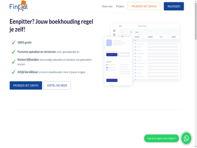 100 bereik bijhoud blog boek boekhoud boekhouder contact diret eenpitter eenvoud ervar factur finpal gemaakt gemak gratis info@finpal.live inlogg jouw kost menu opmak prijz prober regel snel upload verstur vertel vrag