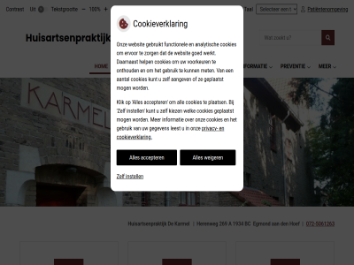 -5061263 072 10 100 1934 269 a accepter bc contrast cookieverklar den egmond engel gemaakt herenweg hoef hom hoofdmenu huisartsenpraktijk instell karmel menu mogelijk patientenomgev patientinformatie praktijk preventie privacy selecter services snel spoed stell submenu tal tekst tekstgrot vergrot verklein weiger zoek