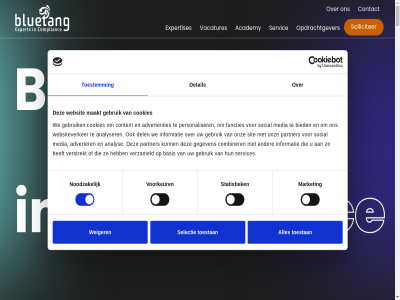 -7600074 0 030 10 2 2026 4 40 6 aanpak aansluit aanvrag about academy advertenties adverter advisor afgestemd algemen analist analys analyser are basis begeleid behoeft betrouw beweg bied blijv bluetang bouw by capaciteit cdd collega combiner complianc constant contact content cookies cyber dat de del detacher detail disclaimer duurzam esg expert expertis expertises extra financiel financiele-complianc flexibel focus freelancer functies gebied gebruik gegeven gekwalificeerd gever grag groei grootzak help hom info@bluetang.nl informatie ingevuld inhoud intern it it-complianc jij jou jouw juist kennis klant klar kom kunt kwaliteit laatst ler les lever maakt mad mak market martijn mat match media mee naadlos nem netwerk nieuw nieuwst noodzak officer ondersteun ontwikkel onz opdracht opdrachtgever openstaand oploss optimal organisatie partner past perfect person personaliser privacy privacyverklar professional regel regelgev reken relaties report risk rol s sam samenwerk schakel selectie servic services sit sitemap slag snel social solliciter specialist stan stat statistiek succesvoll talent team the tijdelijk to toestan toestemm toestemmingsselectie train transparant uitgebreid up up-to-dat uren vacatures verander versterk verstrekt verzameld vind voorkeur voorloper voorwaard vorm waarder we websit websiteverker weiger wemessag werving wet wetgev wij with woerd zodat zoek zorg zowel