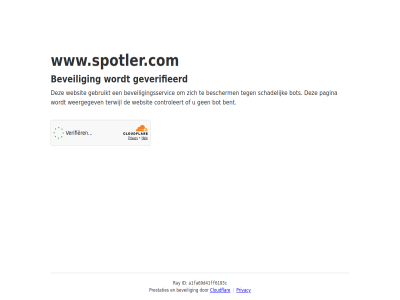 a1fa69d41ff6193c bent bescherm beveil beveiligingsservic bot cloudflar controleert even gebruikt geduld geverifieerd id pagina prestaties privacy ray schadelijk terwijl websit weergegev www.spotler.com