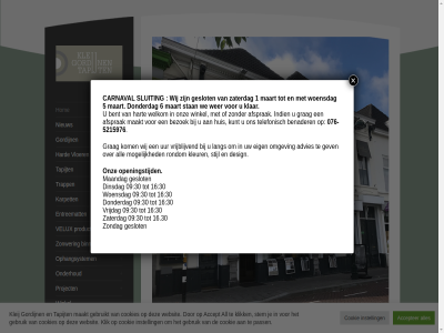 -5215976 076 09 1 16 16.30 30 5 6 accept accepter advies afsprak all benader bent betreff bezoek binn binnenhuisadvies binnenhuisadviseur breda carnaval cookie cookies design dinsdag donderdag eig entreemat ervar gebruik gebruikt geslot gev gordijn grag hard hart hom huis indien instell karpet klar kleij kleur klik kom kunt lang leveringsvoorwaard maakt maandag maart meedenkt mogelijk nieuw omgev omtrent onderhoud onz openingstijd ophangsystem partner pass perfect policy privacy product professionel project rondom sluiting stan stem stijl stoffer tapijt telefonisch terecht trapp uur velux vindt vloer vrijblijv vrijdag we websit welkom wer wij winkel woensdag woninginricht zaterdag zoek zondag zonwer