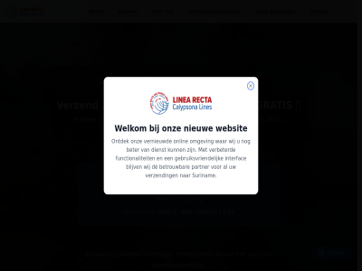 00 1 14 2 2025 24 7 aanbied actie all bekijk belangrijk beter betrouw blijv calypsona clos contact de dienst dos doz eenvoud elk februari feestdag functionaliteit gebruiksvriend geldig gratis grot hom interfac kerst klanttevred leg lever linea lines luchtvracht maart nieuw nieuwjaarszend nieuwjar november offert oktober omgev onlin ontdek ontvang onz oog oploss pakket partner professionel profiter rad recta servic sluiting sluitingsdata special surinam tariev tijdelijk tijden uiter verbeterd vernieuwd verzend vor war websit welkom wij zakelijk zaterdag zeevracht zending
