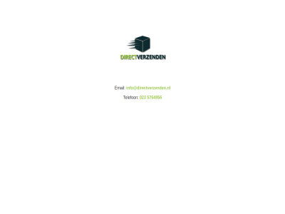 023 5764956 directverz email info@directverzenden.nl telefon