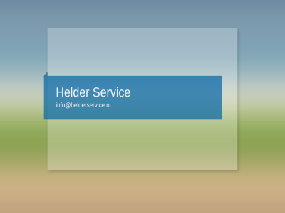 helder info@helderservice.nl servic