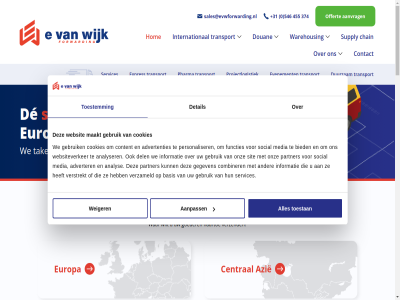 +31 0 1 2 2015 3 374 4.000 40 455 5 546 6 9 9001 aanpass aanvrag adr advertenties adverter all allen almelo analys analyser as azie basis bel belangrijkst beschik beteken bevorder bied binn businesspark car centraal-azie central chain combiner contact content cookies dankzij de del detail dienst dienstverlen direct document doel douan drag duurzam e efficient erachter erkend ervar europa evenement expres extrem forward full functies gebruik gecertificeerd gegeven gepalletiseerd geregeld gespecialiseerd gewon goed goeder groen hiervor hog hom hoogwaard informatie international iso it jarenlang kantor klant koel kom kwaliteit kwaliteitseis lang les logistiek m maakt mak medewerker media milieu morg naartoe naast namelijk netwerk offert onlin ontdek ontzien ontzorg onz opslagmog partner personaliser pharma pilar projectlogistiek promised reactie regel regulier rest ruim sales@evwforwarding.nl samenwerk servic services sit social speciaal specialist stat strev succesvoller supply tak tegemoet termijn teven toekomst toestan toestemm transport transport/exceptioneel transporteur transportoploss uur vaandel vanuit verstrekt vertelt vertrouw vervoer verzameld verzend verzorg visie voldoen volled vries waarhen war warehous warehousecapaciteit we websit websiteverker wegvervoer weiger welkom wereld wet wij wijk wilt xl zien zorg