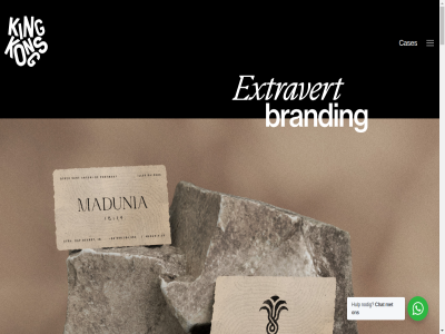 branding cases chat homepag hulp king kong nodig