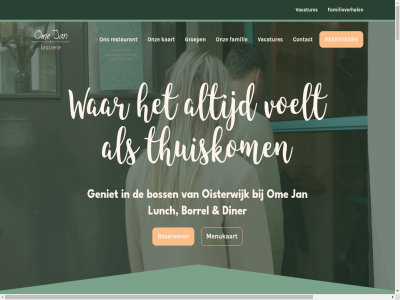 -5220800 00 013 12 2 2.3 2025 22 4 5 5062 a aanschuift aantal achter achteraf all allen alsof ander anekdotes avond b basis begin begon bekijk beland bent beschik best bijprat bijzonder binn binnenkomst borrel boss boswandel brasserie buit collega contact copyright d del des dienblad diner dinsdag direct donderdag drankjes duo dynamiek e echt elkar english enkel ergen ervar eten even excus familie familieverhal favoriet g gast gasther gecreeerd geniet genoeg gerecht geslot gev gewon gezell gezelschap gezicht glutenvrij goed goud grag groep grot h hand hapjes hecht hen herinner homepagina hond houd huiselijk huiskamer i iederen inen info@brasserieomejan.nl inmiddel j jan jou jouw k kaart keuk kiez kijkj kinderwag klar klik koffie kok kom komisch komt kop l lactosevrij legendarisch lekker leuk lo lunch m maakt maaltijd maandag mag mak mee mens menu menukaart moet mooi n nasi nicky niemand nou o oisterwijk ome ontmoet ontspann ontspant onz openingstijd p passie pasta per person pesto plek plekj regelt reken reserved reserveert reserver rest restaurant review right rolstoel s sam scherm schuif sfer snel som sr stagiair stond t tafel team terras thuiskom toegestan toeval tweeen uitdag uitgebreid v vacatures vak vanaf vast veelgesteld vennelan verder verhal verled verschill vertell viann vier vind voelt vrag vriend vriendelijk vrijdag vull w war warm water we websit welkom werk wij wild wilt wist woensdag wolf z zaterdag zet zien zin zoal zodat zondag zorgt
