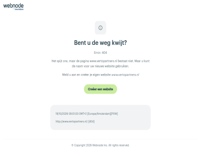 +2 09 18/10/2026 2026 404 51 53 all bent bestat copyright creeer eig error europe/amsterdam gebruik gmt inc kunt kwijt meld nam nieuw pagina pgw reserved right spijt webnod websit weg www.vertopartners.nl