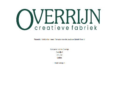 2 2315ka binnenkort creatiev fabriek info@overrijn.nl informatie leid overrijn vind