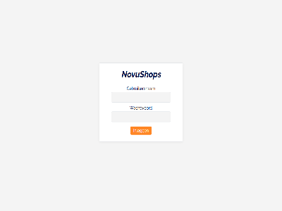 gebruikersnam inlogg novushop wachtwoord