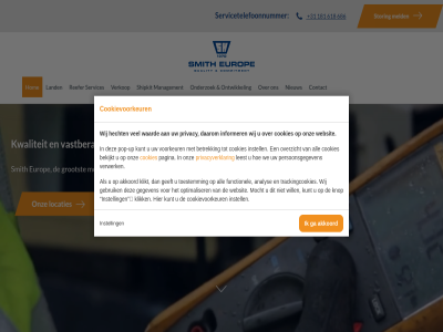 +31 181 618 686 akkoord all analys bekijkt betrek contact cookies cookievoorkeur daarom europ europa functionel ga gebruik geeft gegeven grootst hecht hom informer instell klik klikt knop kunt kwaliteit land leest locaties management meld mobiel mocht nieuw onderzoek ontwikkel onz optimaliser organisatie overzicht pagina persoonsgegeven pop pop-up privacy privacyverklar reefer servic services servicetelefoonnummer shipkit smith storing toestemm trackingcookies up vastberad verkop verwerk voorkeur waard we websit wij will