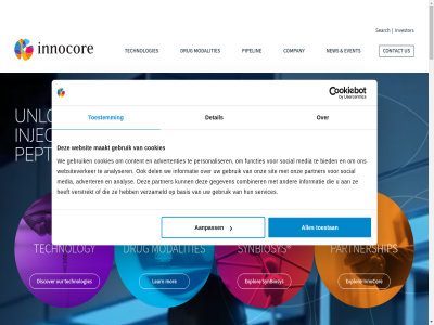 +31 0 1 10 17 2 2025 2026 3 3100 50 575 6 7 9713 a aanpass about accelerat acting actively add advanced advertenties adverter alert all analys analyser and announc any api apis are as at awarded backed bakker based basis becaus ben best best-in-clas bied biologic bioresorbabl biotech boer bv by can carer challenges choic clas combination combiner companies company complex complianc condition conferenc contact content cookies customized cutting del deliver delivery dep designed detail develop development discover discus distinctiv dosag dosing drug duration during dutch e edg employes enhanc establish eu event experienc experienced expert expertis explor for form formulat formulation fragil frequency from full functies fund gebruik gegeven get global grant groning group gx has health his hom hq impact improv inbox industry info@innocorepharma.com informatie injectabl injectables innocor innocorepharma.com innovation insight into investor join jtf just l.j lai latest leader learn leid licensed lif lives long long-act maakt manufactur martin maximum media met metabolic microspher microspheres mileston modalities month mor ned netherland new notic novel november number onz optimis or our overcom owned pag parenteral partner partnered partnership patent patient peopl peptid peptides performanc personaliser pharma pharmaceutical pharmacokinetic pipelin platform polymer polymeric potential presentation privacy product program proprietary protected re read receives reduc registered releas research reserved right rob running s scalabl scienc scientific search services sign significant sit social solution specific stay steendam stories story straight sustained sustained-releas synbiosys t technical technologies technology term that the therapeutic thinking this thrilled tim to today toestan toestemm together tomorrow toward trademark transformativ transition truly trusted tuned underscores unit unlock unsubscrib up us using value verstrekt verzameld view vincent we websit web