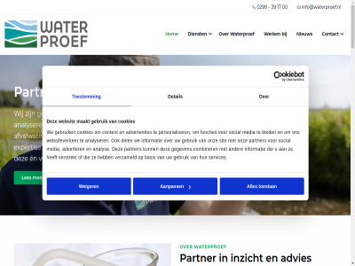 0 00 0299 1 1135 17 18 2 20 2005 3 39 6 9 aanbested aanpass accreditatie advertenties adverter advies afvalwater afwissel analys analyser avontur basis beid bekijk belangrijk beleid bemonster betekent betrouw bied bijbehor bijdrag bred chemie combiner contact content cookies dag del detail dienst dijkgraf drag e e-mail ecosystem edam elk en ervar expertis fenelab functies fytoplankton ga gcms geaccrediteerd gebruik gegeven generaties geregistreerd gespecialiseerd gevarieerd goed gp holland hom hoogheemraadschap hydrobiologie ilow info@waterproef.nl informatie innovaties inzicht jar karakter kwaliteit l446 laatst les lever maakt maatwerk mail media monsternam natuurwetgev navigatie nen nieuw noorderkwartier nummer onafhank onderzoek onz opgericht oppervlaktewater partner personaliser policy poschlan privacy product rad resultat scala services sikb sit social stichting system telefon toestan toestemm toxicologie uitdag uitvoer vacatures verstrekt verzameld volgend waterbodem waterkwaliteit waterkwaliteitsinformatie waternet waterproef waterproef.nl waterschapp waterschapslaboratorium we websit websiteverker weerspiegelt weiger werk werkomgev werkzam wij zorgt zwemwater