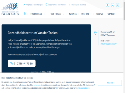 -40 -417330 00 0318 14 17 2025 22 30 38 6721 7 8 9.3 aanbod aangev aanpak aanvrag adviser afgelop afsprak akkoord algemen all apparatur begeleid behandelt bel bennekom beschik best beter beweegaanbod beweg bied bijvoorbeeld blessur contact cookiebeleid cookies derd dinsdag disclaimer doel donderdag ervar fitnes fitnesszal footer functioner fysio fysio-fitnes fysiotherapeut fysiotherapie gebied gebruik gegeven gespecialiseerd gesteld gewricht gezondheidscentrum grag gratis grot haalt hiermee hom houding info@vandertoolen.nl informatie inschrijv instemt jar kennismakingsgesprek klacht kun kunt lat led les licham maakt maandag maatzol mail mak manuel media mens modern moeit mogelijk nem nieuw onz openingstijd optimal partij person pijn pijnvrij plaats plan privacyverklar programma recht regulier reserver resultat ruim sam sann shockwav sit slender slenderstudio snel specifiek spier sport sportfysiotherapie stell strev therapie tijden tol toont uitgemond uur veenderweg verbeter verhelp verkeerd verminder verstrekt via vooraf voorbehoud voorkom voorwaard vrag vrijdag waarmee we websit weiger wens wer wij wilt woensdag zaterdag zer ziet zodat zorg zwembad zwemles zwemm