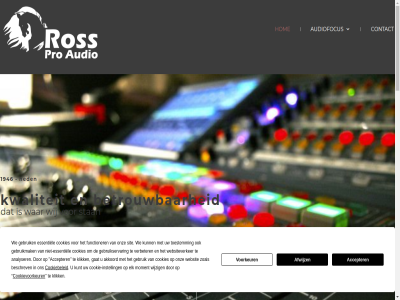 +31 0 014 1946 2 20.000 2019 2024 316 514 6901 7 accepter afgelad afwijz akkoord all allen analyser audio audiofocus augustus ballonn bedrijf bekijk beschrev betrouw bezoeker contact cookie cookie-instell cookiebeleid cookies cookievoorkeur copyright dag dealer december druk elk emm essentiel facebok fleedwod functioner gat gebruik gebruikmak gebruikservar geword gg heden hom info@rossproaudio.nl instell jar kerstshow kijkj klik kunt kwaliteit les luister max mededel moment nederland niet-essentiel officieel onz ooy optred pro reserved retteketet right ros schievestrat sind sit stan stond test toestemm trot verbeter vol voorkeur war we websit websiteverker wer wij wijzig zevenar zoal