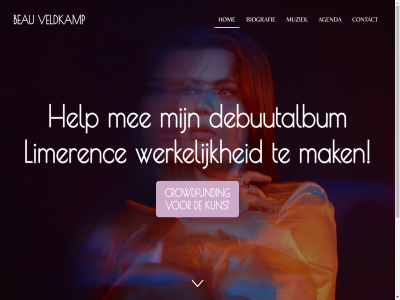 2025 agenda beau beauveldkamp biografie contact crowdfund debuutalbum direct ga help hom hoofdinhoud kunst limerenc luister mak mee muziek veldkamp werkelijk
