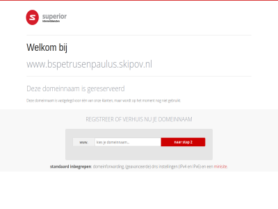 dns domeinforward domeinnam een geavanceerd gebruikt gereserveerd inbegrep instell ipv4 ipv6 klant minisit moment onz registrer standaard vastgelegd verhuis welkom www www.bspetrusenpaulus.skipov.nl