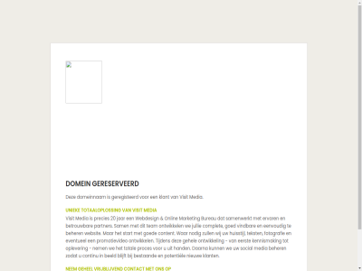 +31 0 10 13 2 20 211 5121 90 beeld beher bestaand betrouw blijft bureau complet contact content continu daarna domein domeinnam eenvoud eerst ericssonstrat ervar eventueel fotografie gehel geregisteerd gereserveerd goed hand huisstijl info@visitmedia.nl jar jullie kennismak klant market media ml nem nieuw nodig onlin ontwikkel oplever partner potentiel precies proces promotievideo rij sam samenwerkt social start team tekst tijden totaaloploss total uniek vindbar visit vrijblijv war we webdesign websit wij www.visitmedia.nl zodat zull