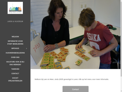 2005 begeleid contact dochit gevestigd hilversum huiswerkbegeleid infohuis informatie klik kom lar ler menu sind spelmaterial start tariev vacatur welkom werk www.leerenmeerwerkt.nl