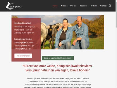 +31 0 00 09 09.00 13 14.00 15 15.00 17 17.30 2 21 4 497 515 5511 6 75 80 99 996 aanmeld aanverwant afhaaldag algemen all ambacht apr bestel bewust bodem boerderijwinkel combinatie consument contact de direct eerlijk eerselseweg eerstvolg eig elly geniet h heerlijk hom kemp kempenlust kempisch kip kl klas kleinschal knegsel kom kunt kwaliteitsvles lang lever levermoment lokal maakt mei natur nb nederland nieuw nieuwsbrief onz openingstijd plek privacyverklar product proef pur recept ronny rund smak streekproduct telefon uniek uur vark ven ver verhur vleesveeboerderij vles voorwaard vrijdag weid welkom wijz winkel woensdag za zaterdag zoek